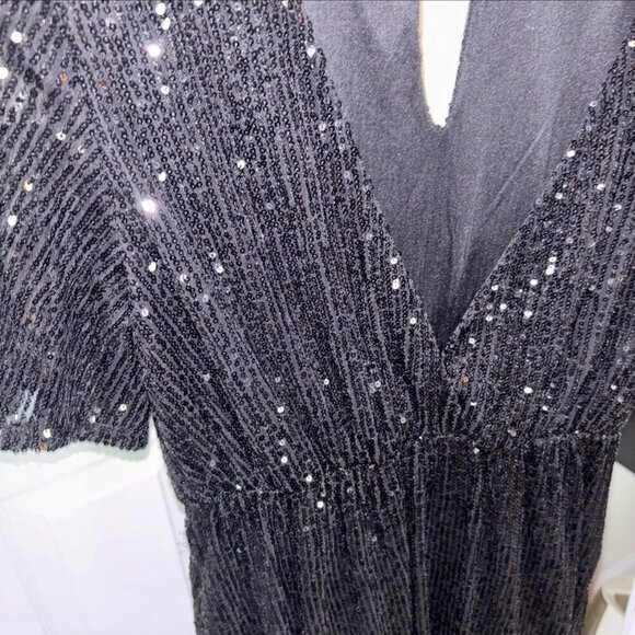 Altar’d State, Black Sequin Dress Size M - Picture 3 of 7